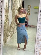 Load image into Gallery viewer, Cargo Denim Skirt