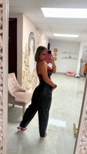 Load image into Gallery viewer, Leather black Jean