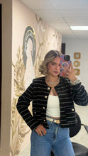 Load image into Gallery viewer, Black Tweed Blazer
