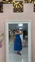Load image into Gallery viewer, Off shoulder denim dress