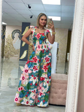 Load image into Gallery viewer, Flower Maxi Dress