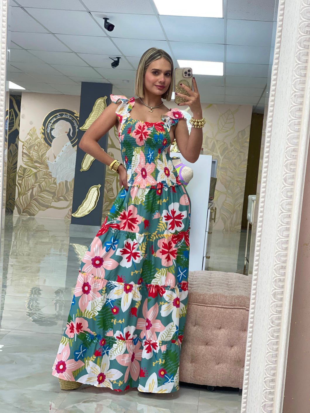 Flower Maxi Dress