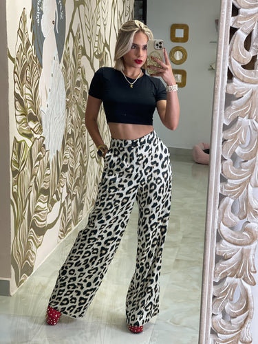 Leopardo Print Pants