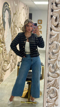 Load image into Gallery viewer, Black Tweed Blazer