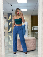 Load image into Gallery viewer, Blue cargo pants