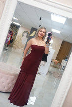 Load image into Gallery viewer, Mesh Burgundy Dress