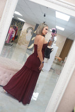 Load image into Gallery viewer, Mesh Burgundy Dress