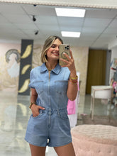 Load image into Gallery viewer, Romper Denim