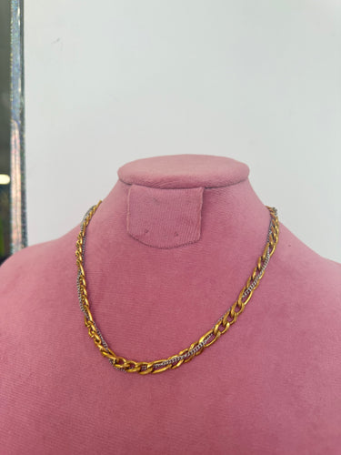 Oro/plata collar