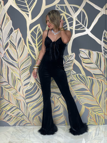 Velvet jumpsuit